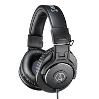 audio-technica 铁三角  ATH-M30X 头戴式监听耳机（耳罩）黑色