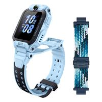 小天才电话手表Z6proz6s升级中电话手表儿童智能电子GPS楼层定位拍照运动防水数码蓝牙 Z6Pro天镜蓝+碧海蓝表带 套装更优惠