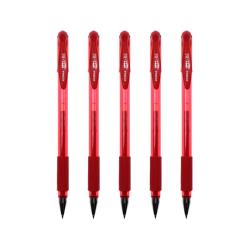 斑马牌 C-JJ100 拔帽中性笔 红色 0.5mm 5支装