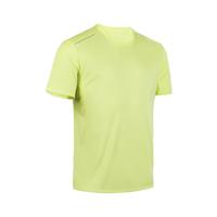 迪卡侬（DECATHLON）运动速干T恤男士夏季吸汗冰丝透气短袖跑步运动T恤RUNM 柠檬黄-透气速干-24年新 S(170/88A 胸围88-91cm)