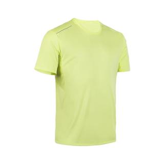 迪卡侬（DECATHLON）运动速干T恤男士夏季吸汗冰丝透气短袖跑步运动T恤RUNM 柠檬黄-透气速干-24年新 S(170/88A 胸围88-91cm)