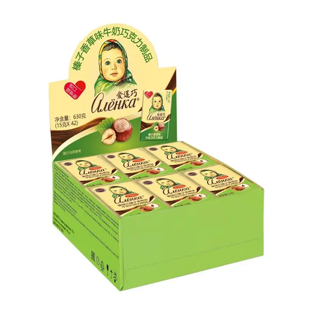 Alenka chocolate 牛奶巧克力 爱莲巧榛子香草味 630g