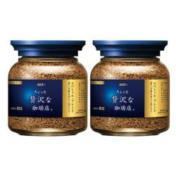 AGF 冻干速溶黑咖啡 80g*2 蓝金罐 无蔗糖美式进口