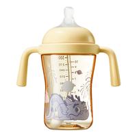 babycare花苞杯仿母乳学饮杯婴儿宝宝儿童水杯吸管防呛杯奶瓶水壶6月以上 双侧防呛学饮杯300ml龙年款PPSU