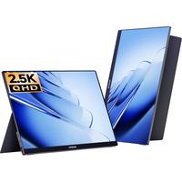 CFORCE 15.6英寸4K便携显示器 手机无线投屏+自动旋转竖屏 PS5游戏笔记本电脑副屏办公Switch扩展便携显 自动旋转【2.5K 90Hz无线投屏】16Plus