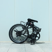 欧亚马XETA联名铝合金车架20寸折叠自行车6速男女轻便都市通勤代步 灰色 6速 喜玛诺变速