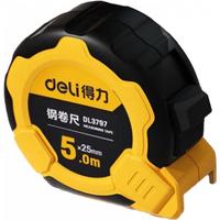deli 得力 DL3797 包胶钢卷尺 5m*25mm