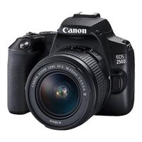 佳能(Canon)EOS 250D+18-55mm III 单反相机 套机 黑色 五轴防抖(200D二代200DII海外版) 250D 18-55 III套机