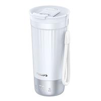 飞利浦(PHILIPS)烧水杯咖啡杯保温杯智能恒温水杯壶316不锈钢外出便携 烧水咖啡杯-炫彩白400ml