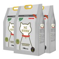AATURELIVE N1爱宠爱猫 活性炭豆腐猫砂 3.7kg*3袋 2mm