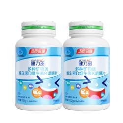 健力多 钙达健力多儿童钙铁锌4-17岁青少年补钙片共180片