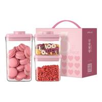 ANKOU 安扣 三月桃花保鲜罐套装 3件套