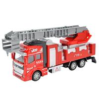 凌速 合金消防车系列 1/48 6606-2 回力合金云梯车