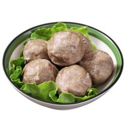 趣十八番 正宗潮汕牛肉丸手打牛筋丸 生鲜牛丸火锅丸料 烧烤肉丸子火锅食材 潮汕牛肉丸1斤+牛筋丸1斤