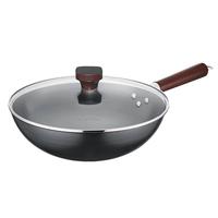 苏泊尔(SUPOR)圆底炒锅铁锅无涂层炒菜锅燃气灶 家用熟铁锅精铁防锈防穿孔 【多数选择】圆底纯铁 32cm