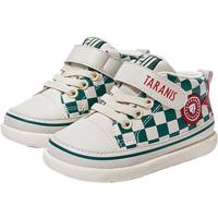 泰兰尼斯211秋季中高帮男宝宝鞋气泵防滑学步鞋防踢机能鞋子 白/绿(加绒) 20码 鞋内长13.5cm 适合脚长12.5 20 内长13.5cm 适合脚长12.5