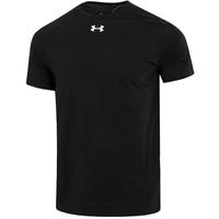 安德玛(Under Armour)春夏男士T恤跑步短袖运动服半袖 黑色001 M