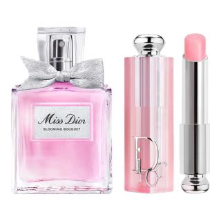 Dior 花漾润唇礼盒装(淡香水+润唇膏001)口红滋润 生日礼物送女友