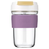 LOCK&LOCK 乐扣乐扣 LLG965 咖啡吸管杯 460ml 紫色