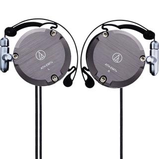铁三角 EM7X 压耳式挂耳式动圈有线耳机 灰色 3.5mm