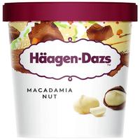 哈根达斯（Haagen-Dazs）夏威夷果仁口味大桶冰淇淋473ml 家庭装