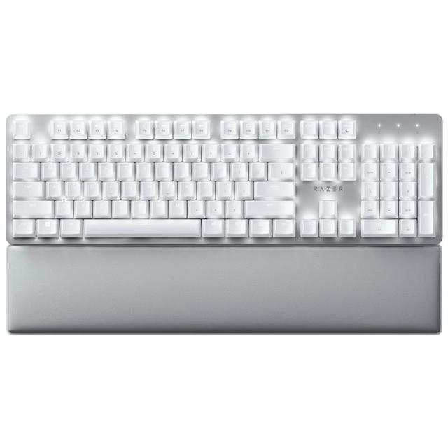 白☆蛇 RAZER 雷蛇Pro Type Ultra 104键2.4G蓝牙双模无线机械键盘白色雷蛇消音