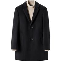 HLA 海澜之家 男士毛呢短款大衣 HWDAD3D135A 藏青 S