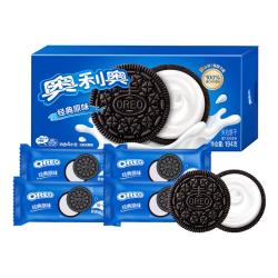 奥利奥 夹心饼干经典原味休闲食品网红零食4包194g