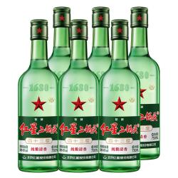 红星 纯粮酿造 清香型白酒  整箱装 43%vol 750mL