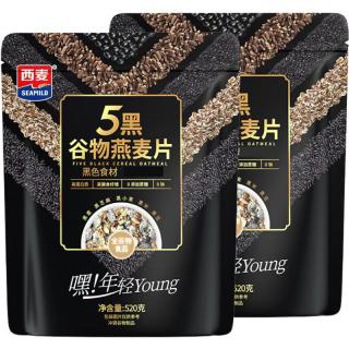 西麦 5黑 谷物燕麦片 520g