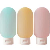 HOUYA 旅行分装瓶挤压式沐浴露化妆品乳液旅游便携小空瓶子软管按压浴液 3个装 6只装