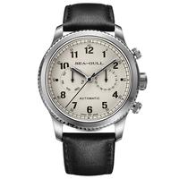 SEA-GULL 海鸥 SEAGULL）手表 男表皮带自动机械表飞行员系列819.93.6080