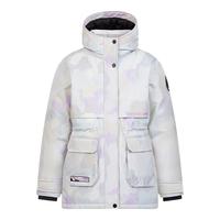 波司登(BOSIDENG)极寒90绒红色拜年服羽绒服厚女童5A抗菌收腰连帽外套T40142112 3D迷彩卡其9X29 160 /80 体重约72-90斤