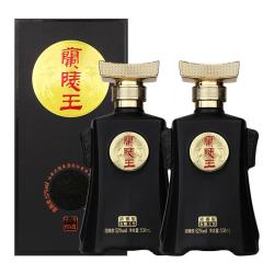 兰陵 52度兰陵王 黑兰陵王 浓香型  白酒 名酒 送礼 礼盒 纯粮食酒  52%vol 508mL 2瓶 第五代升级兰陵王双瓶