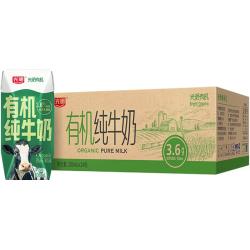 光明 有机3.6g乳蛋白纯牛奶 200ml*24盒