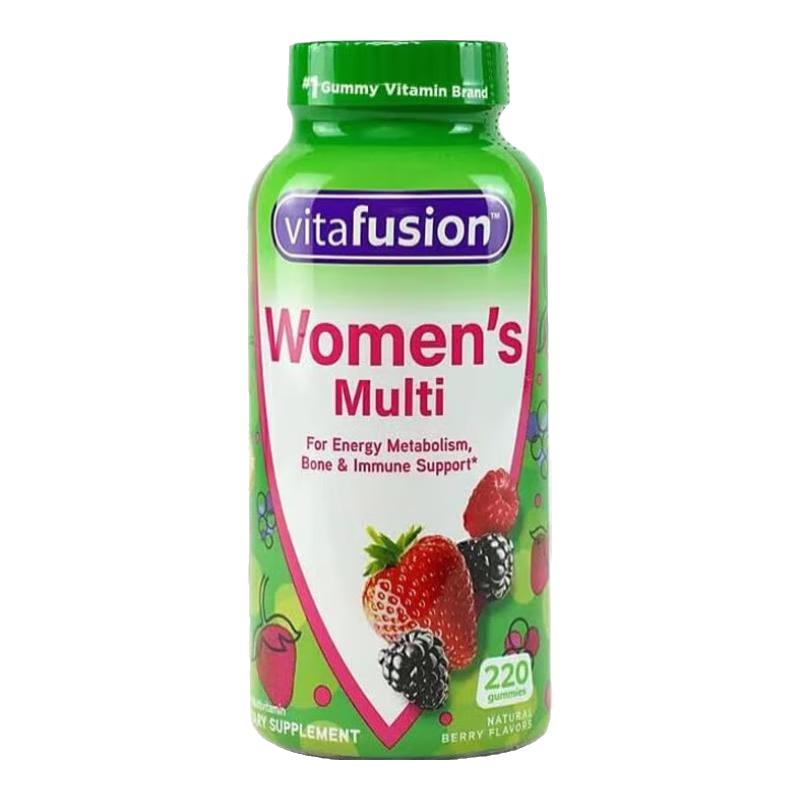 VitaFusion 女士维生素软糖220粒 美国小熊糖成人多种综合维生素水果味 女士维生素软糖220粒