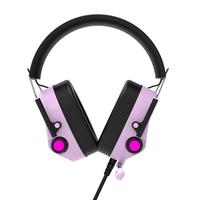 FirstBlood 一血 H10丁香版 头戴式游戏电竞耳机有线舒适降噪炫酷灯效