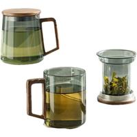 南山先生 清灵系列 茶杯 带过滤 340ml 鸦青