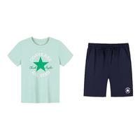 匡威（Converse）匡威童装夏季男女童吸湿速干运动两件套柔软舒适凉感速干儿童套装 芦荟绿 150 /72 【身高140-152cm】