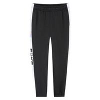 鸿星尔克儿童裤子女童春秋季长裤舒适亲肤儿童运动裤女童针织裤 正黑/梦幻粉-女童 130