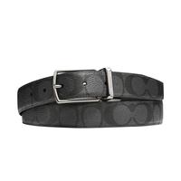COACH 蔻驰 男士针扣皮带 F64825 黑色 120cm
