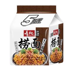 寿桃牌 寿桃XO滋味酱捞面非油炸方便面 速食泡面早餐拌面条 5包装435g/袋