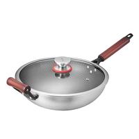 欧美达316不锈钢不粘锅蜂窝炒菜锅炒勺平底家用电磁炉燃气通用 32cm 蜂窝锅 32cm