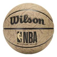 Wilson威尔胜NBA ENCORE PLUS防尘皮革暗纹配色室内外成人比赛7号篮球 外场防尘暗纹