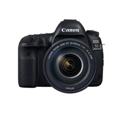 佳能 EOS 5D Mark IV 全画幅 数码单反相机 黑色 EF 24-105mm F4L IS II USM 变焦镜头 单镜头套机
