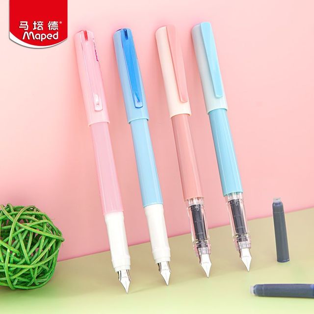 Maped 马培德 钢笔三年级可换墨囊笔ins练字笔