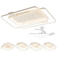 雷士 NVC 白星雨系列 吸顶灯套装 四室两厅风扇 无极调色