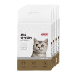 京东京造 豆腐混合猫砂2.6kg*4 除臭抑菌低尘不粘底强吸水易结团
