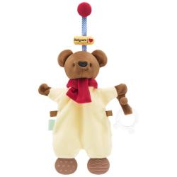 babycare 甜梦安抚巾婴儿安抚玩具毛绒玩偶手偶可咬-小熊布布