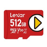 Lexar 雷克沙 PLAY系列 Micro-SD存储卡 512GB(UHS-I、V30、U3、A2)